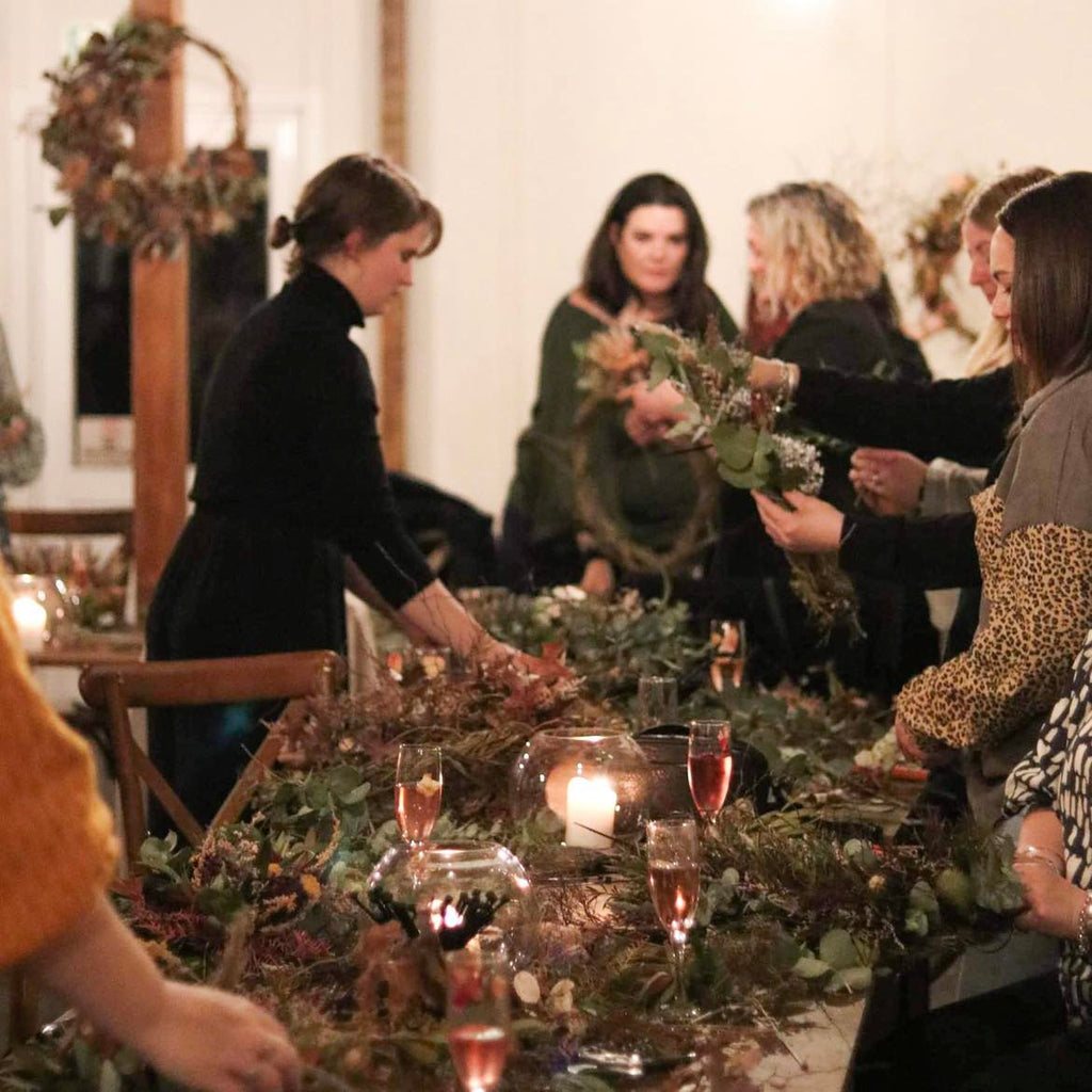 Christmas wreath workshop