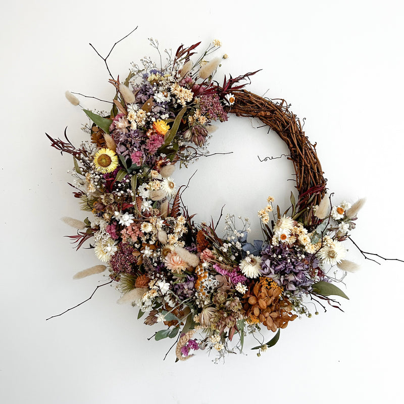 Secret garden wreath